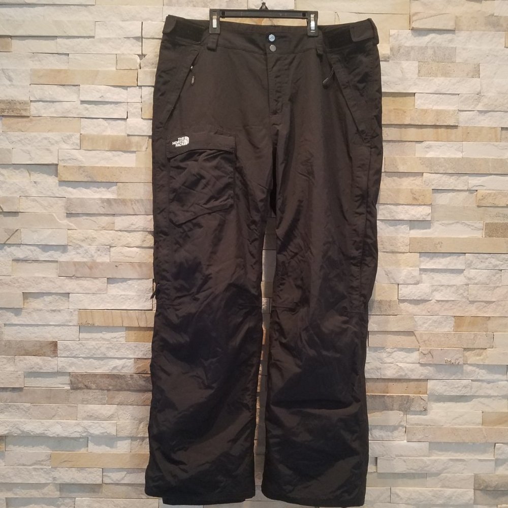 North Face Womens XL Snowboard Snow Ski Pants Winter Black Snowsuit Suit Bibs